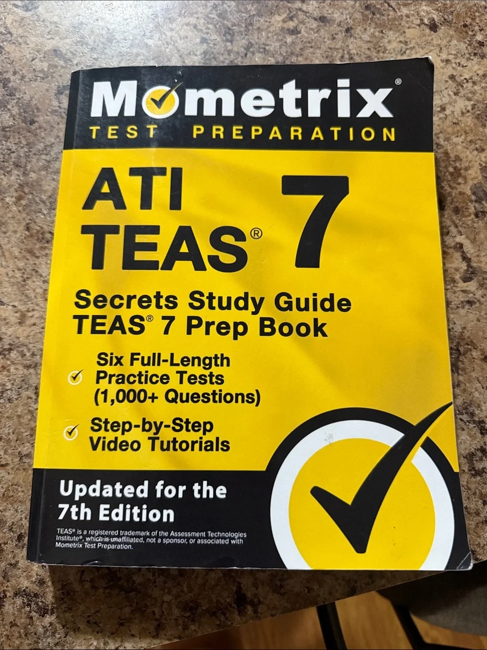 ATI TEAS 7 Prep Book - Yellow